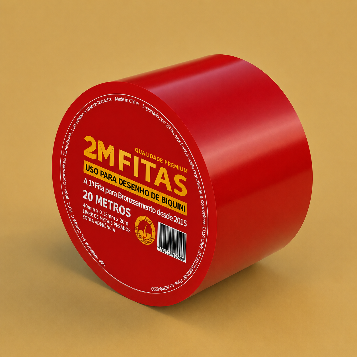 Fita 2M Vermelha 40mm
