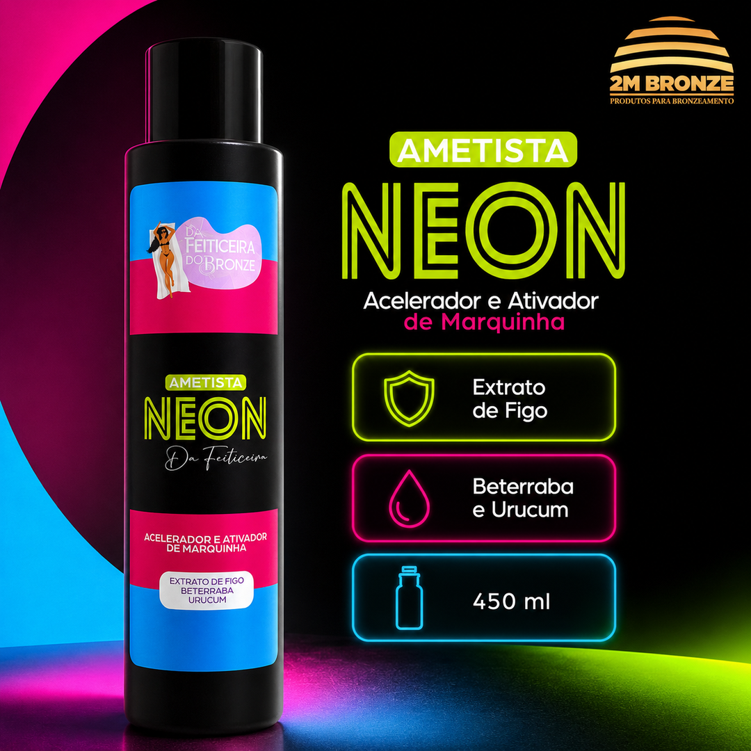 Feiticeira do Bronze Ametista Neon Preto 450ml
