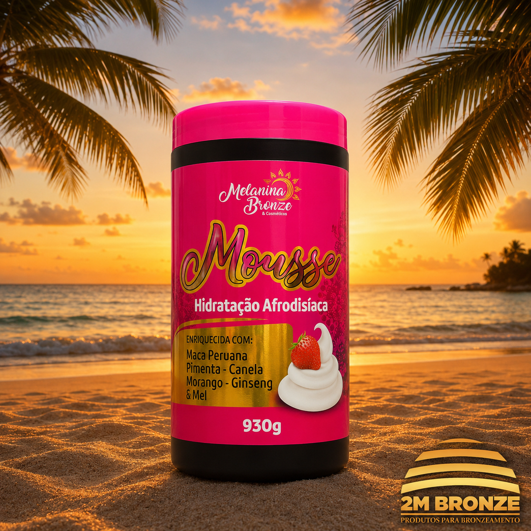 Melanina Bronze Hidratante Afrodisíaco Mousse 930g
