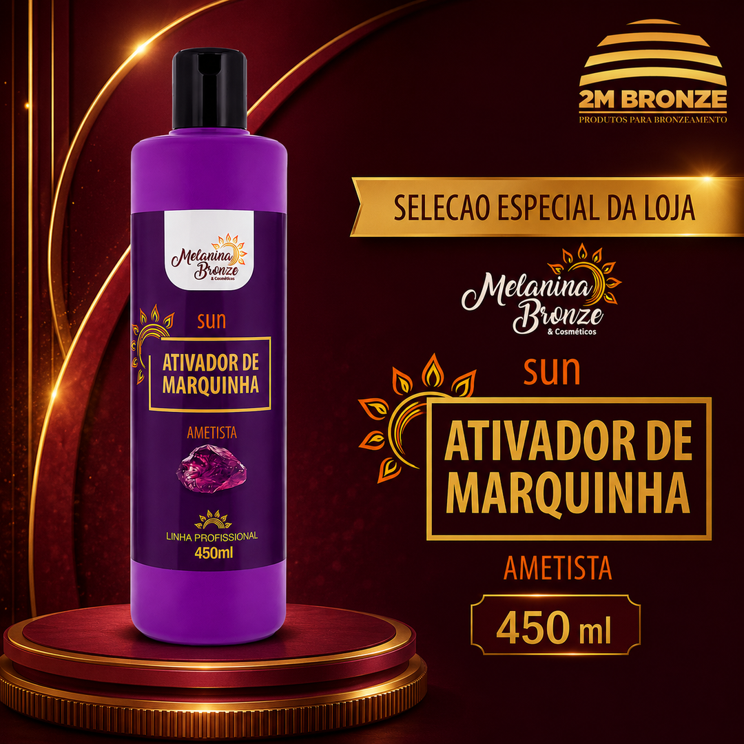 Melanina Bronze Ativador Ametista 450ml