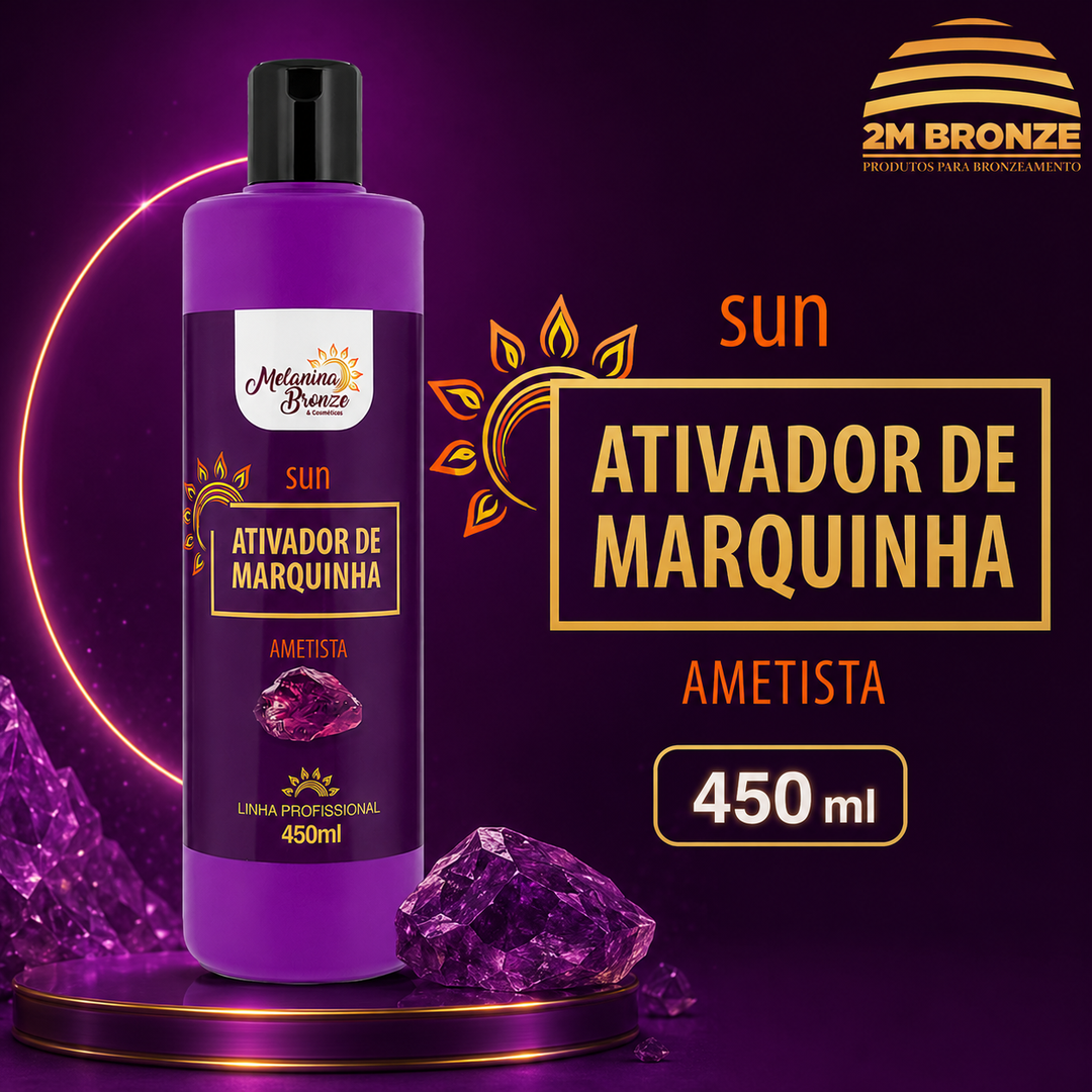 Melanina Bronze Ativador Ametista 450ml