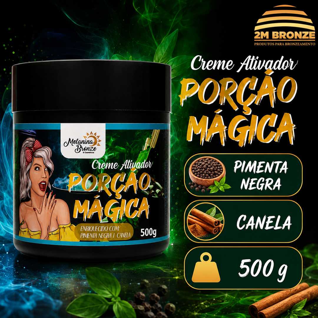 Melanina Bronze Ativador Porção Mágica 500g