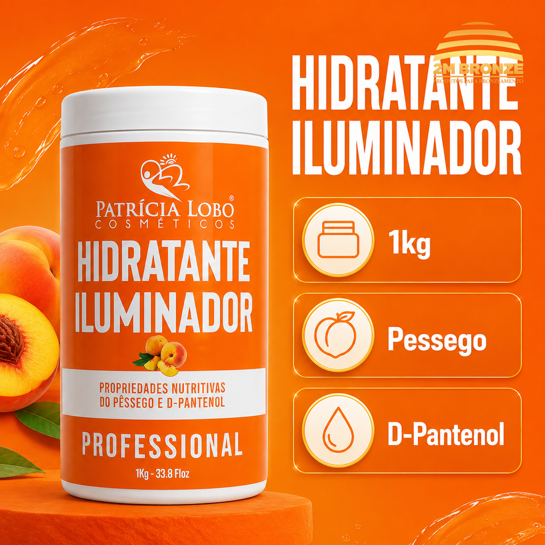 Patrícia Lobo Hidratante Iluminador de Pêssego1kg