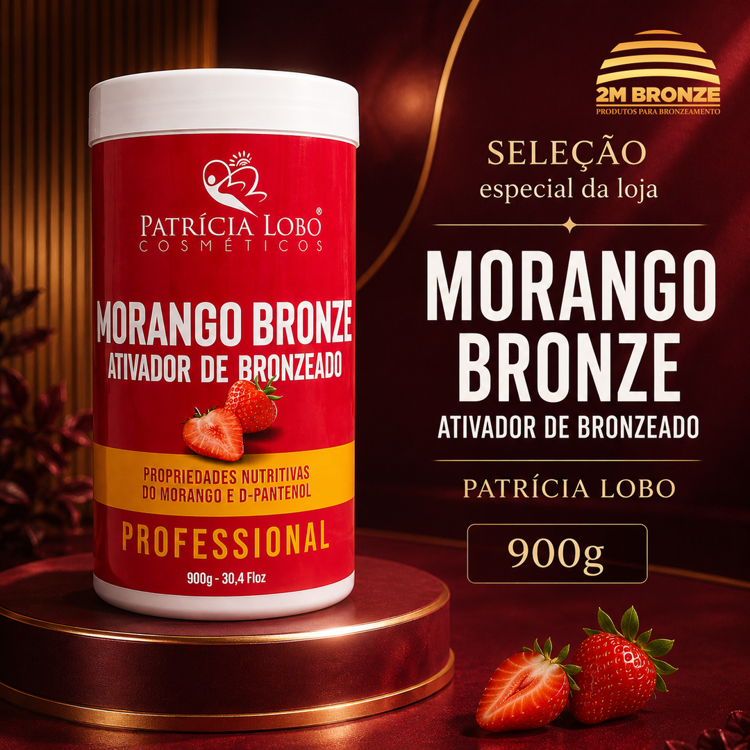 Patrícia Lobo Parafina Morango Bronze 850g