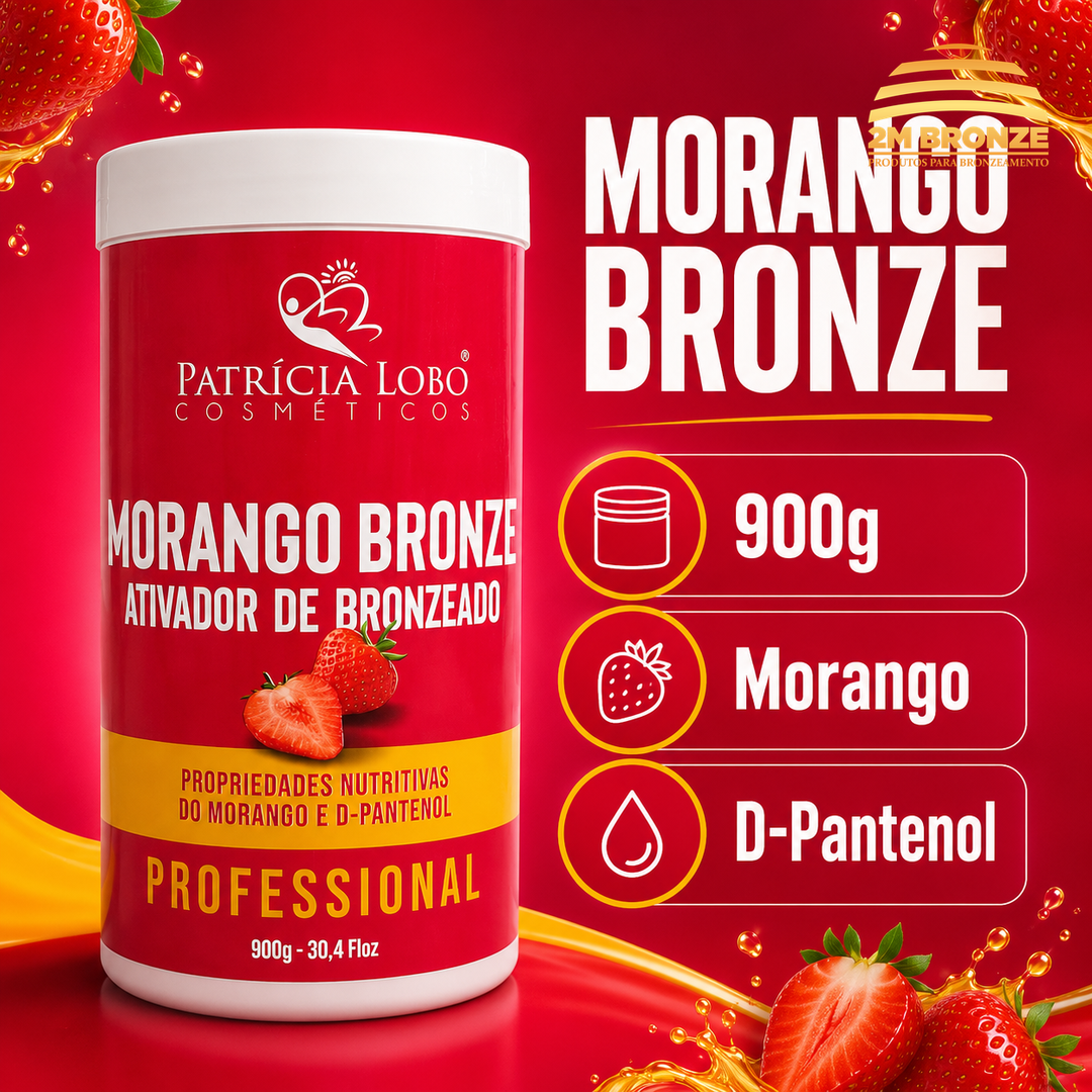 Patrícia Lobo Parafina Morango Bronze 850g