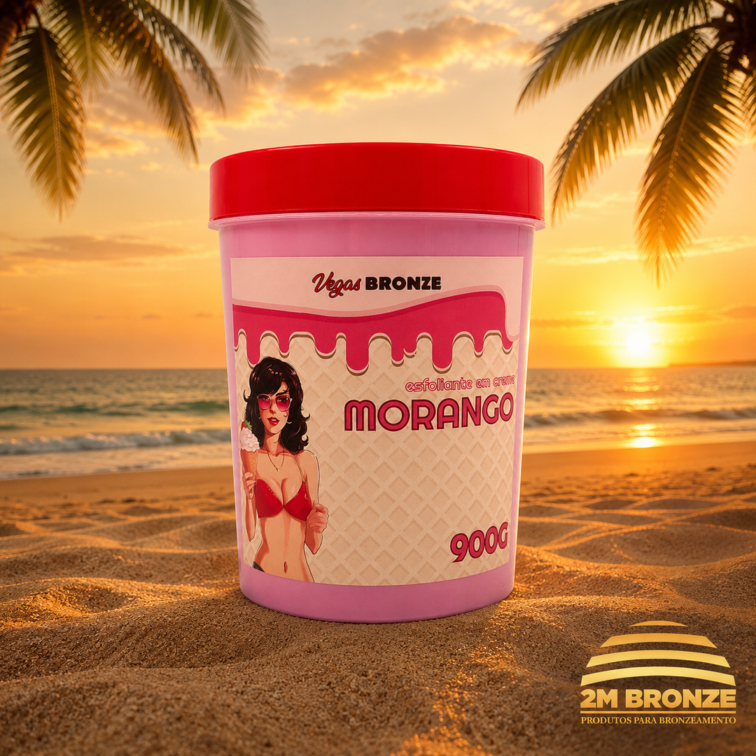 Vegas Bronze Esfoliante Sorvete Morango 900g
