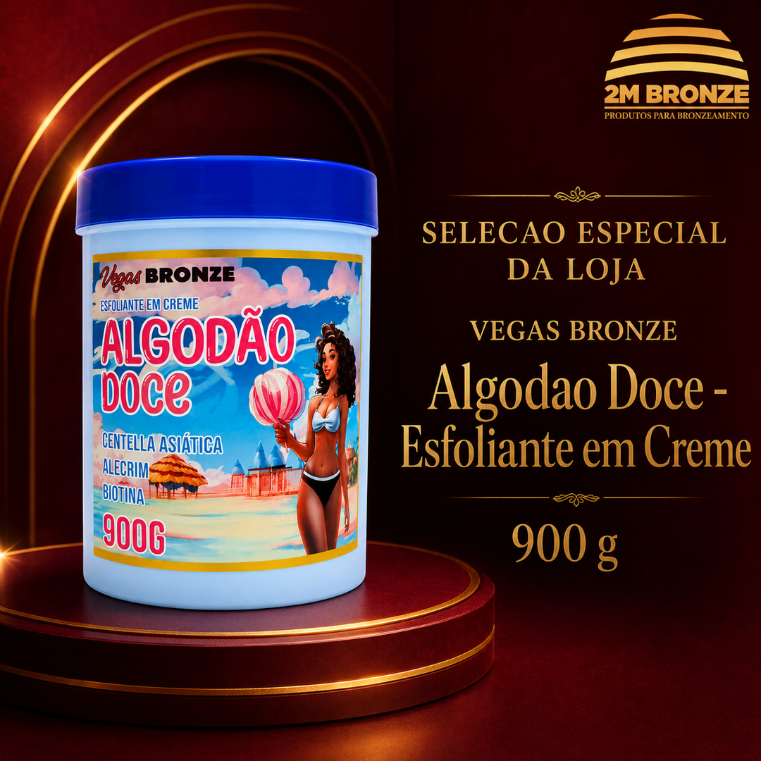 Vegas Bronze Esfoliante Sorvete Algodão Doce 1kg