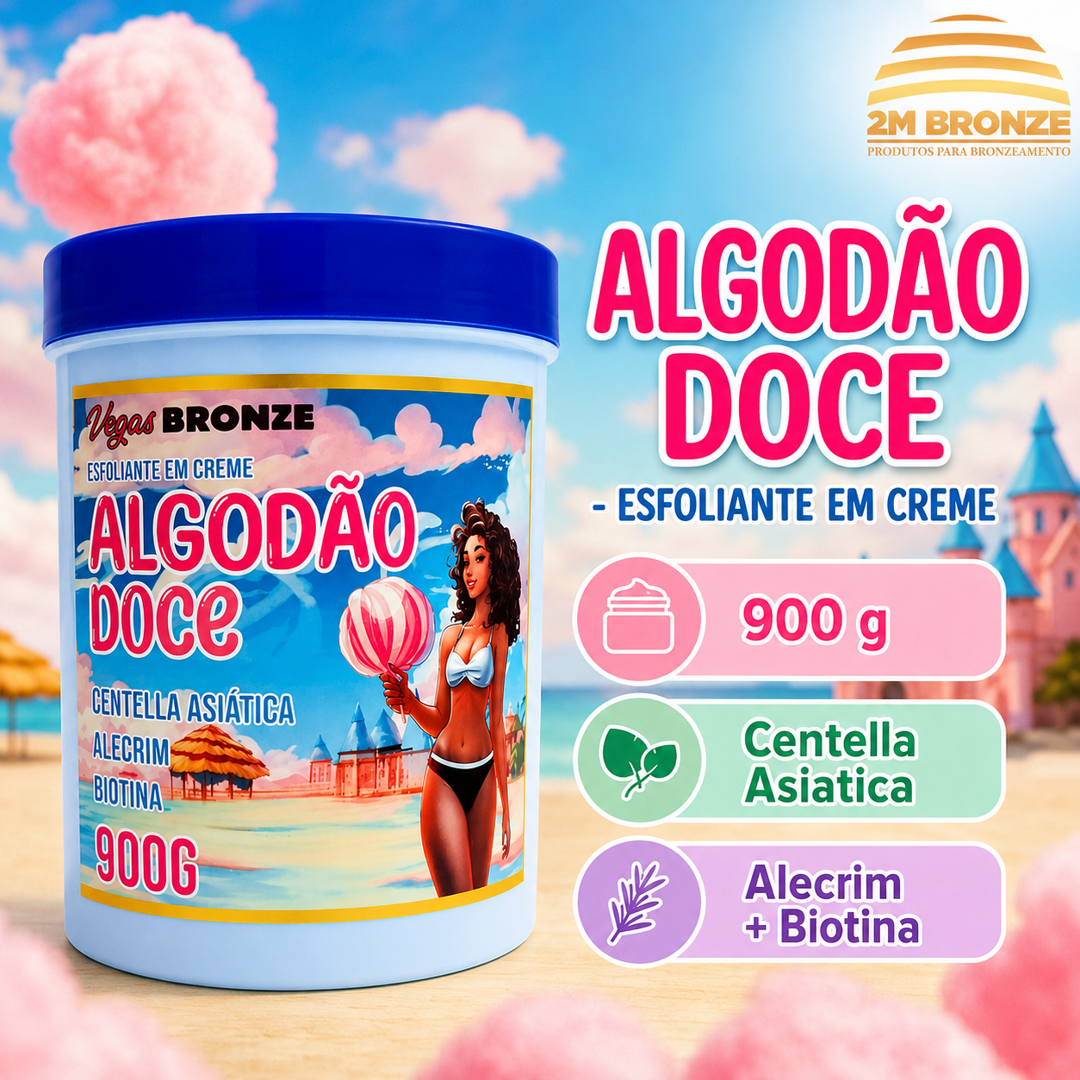 Vegas Bronze Esfoliante Sorvete Algodão Doce 1kg