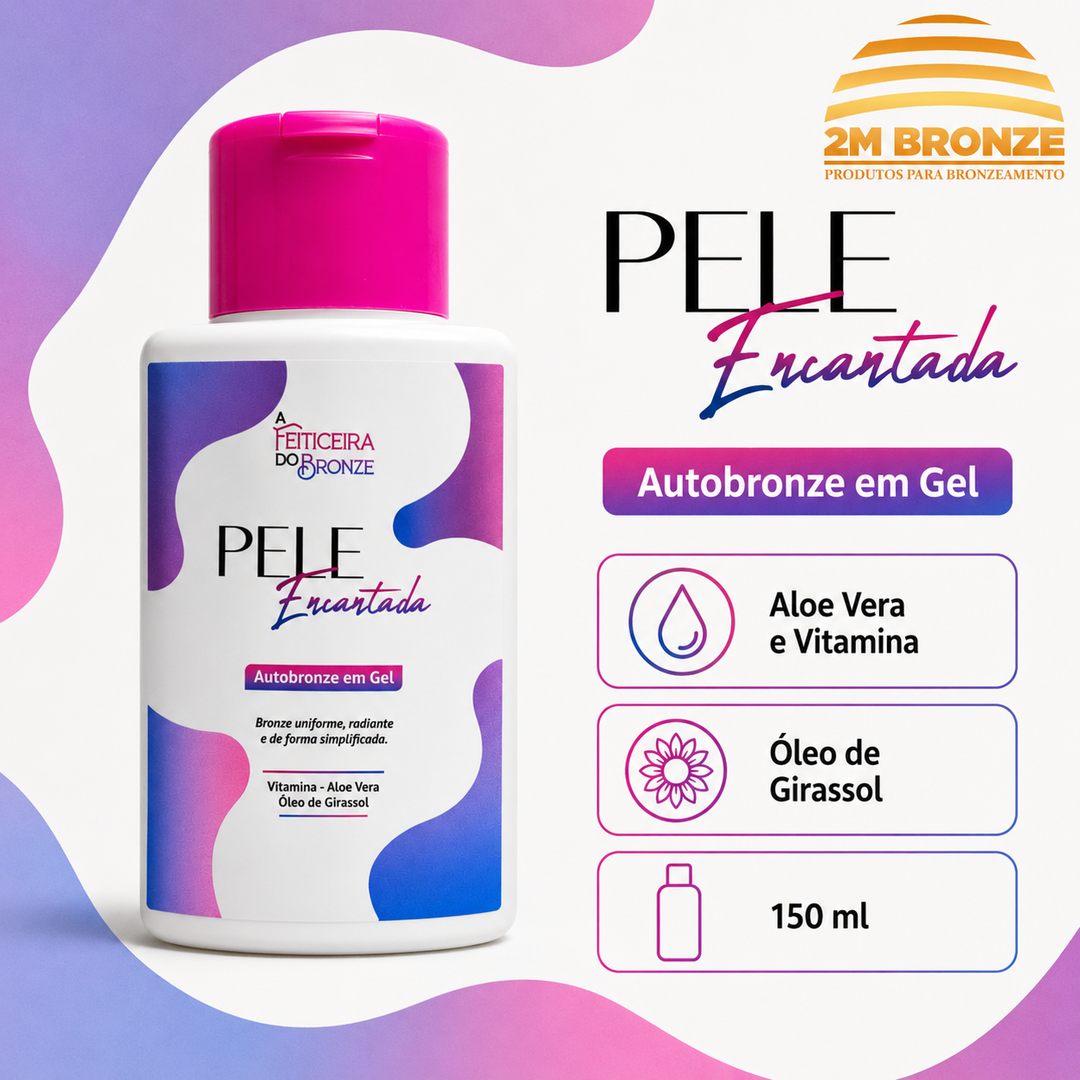 Feiticeira do Bronze Autobronzeador em Gel Pele Encantada 150ml