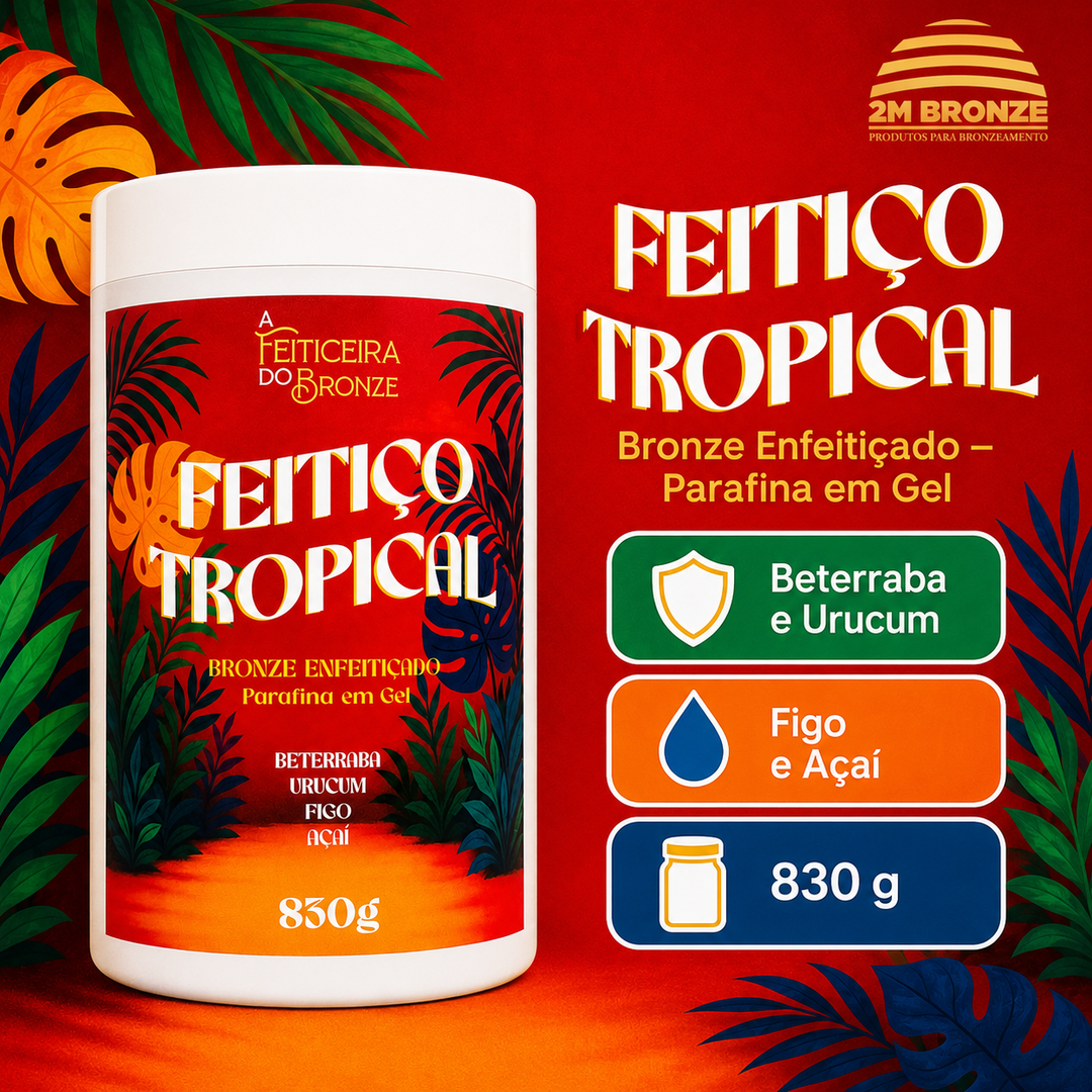 Feiticeira do Bronze Feitiço Tropical Parafina em Gel 830g