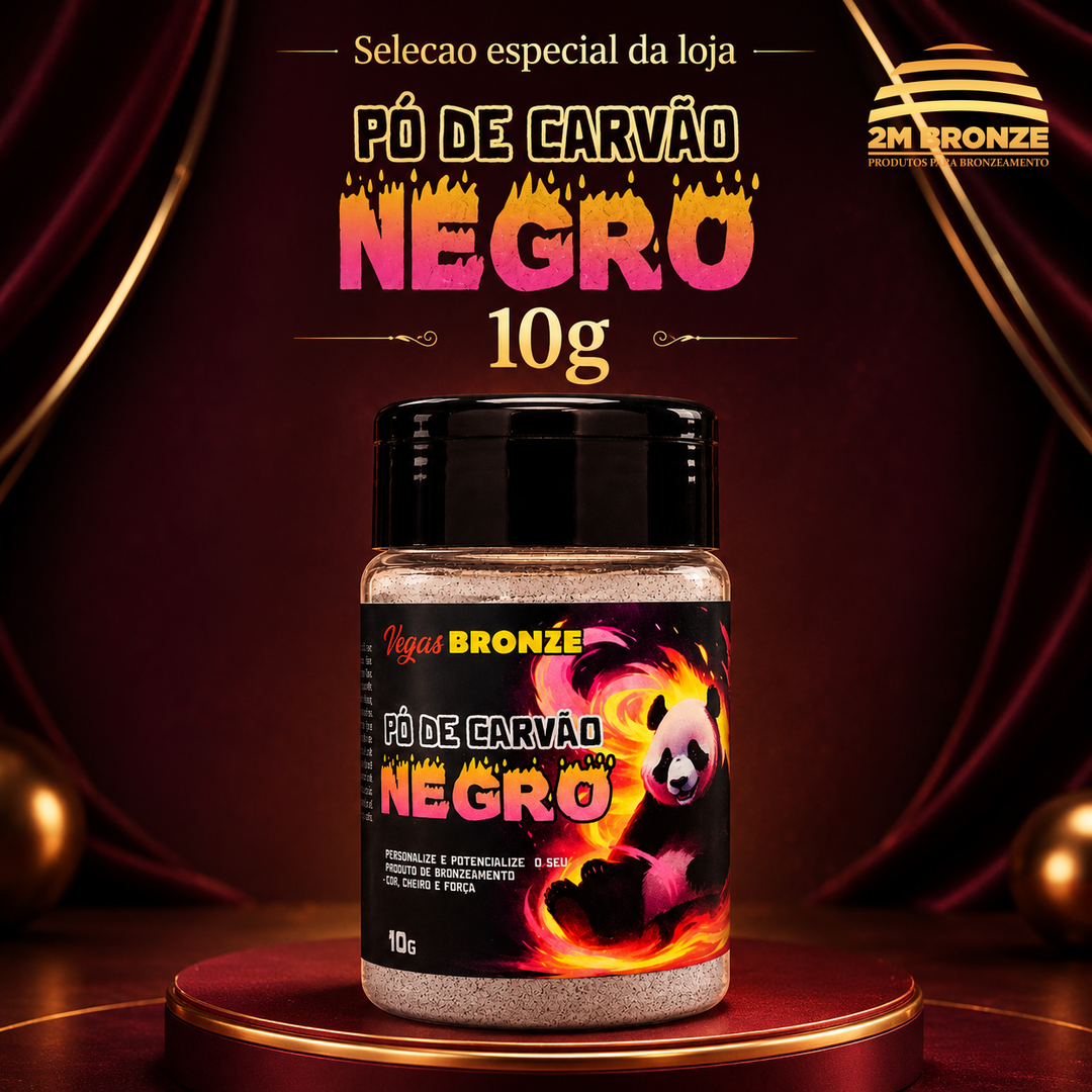 Vegas Bronze Pó Mágico Carvao Negro 10g