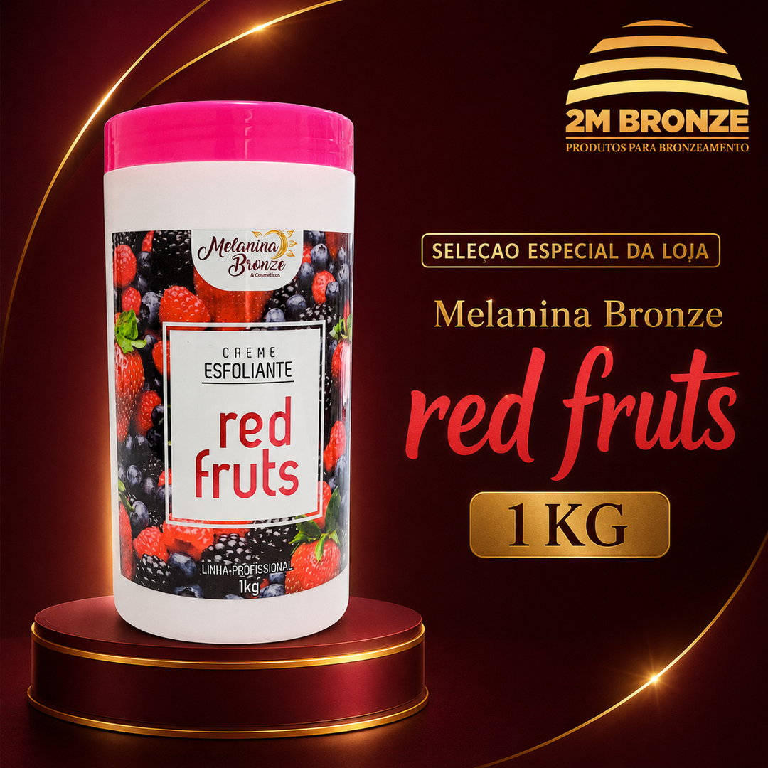 Melanina Bronze Esfoliante Red Fruts 1kg